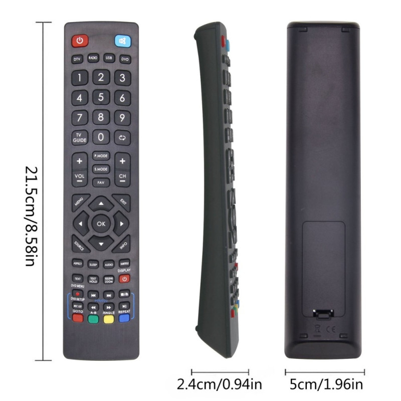 TV remote control Replacement for Blaupunkt Alba Bush Technika TV