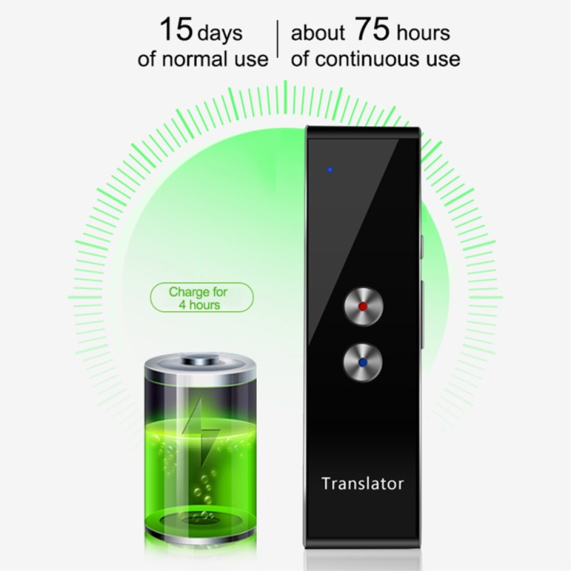 T8+ Bluetooth 40 Language Speech Instant Translator Travel Learning