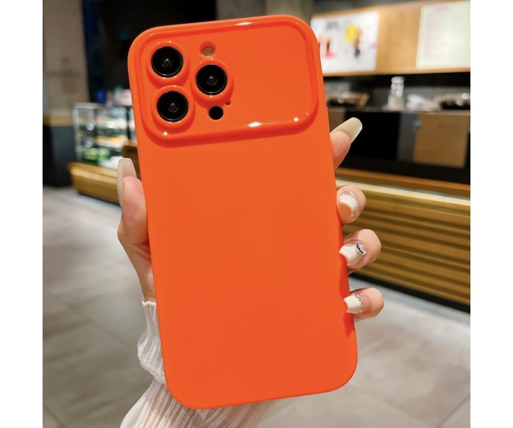 Slim-Fit TPU telefonfodral Skal för iPhone 15 Fodral - Orange