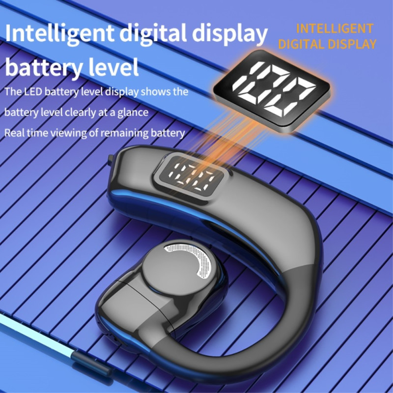 X30 Bluetooth 5.4 Single in - Ear Headphones Wireless Hook - White