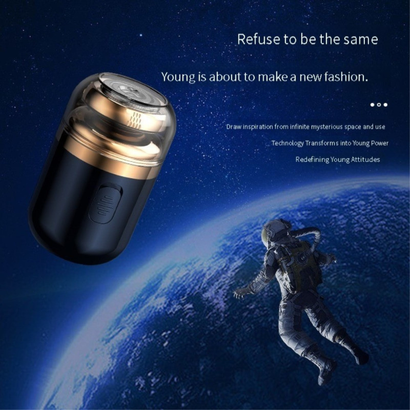 Mini bærbar elektrisk barbermaskin 2 i 1 nesehårbarbertrimmer