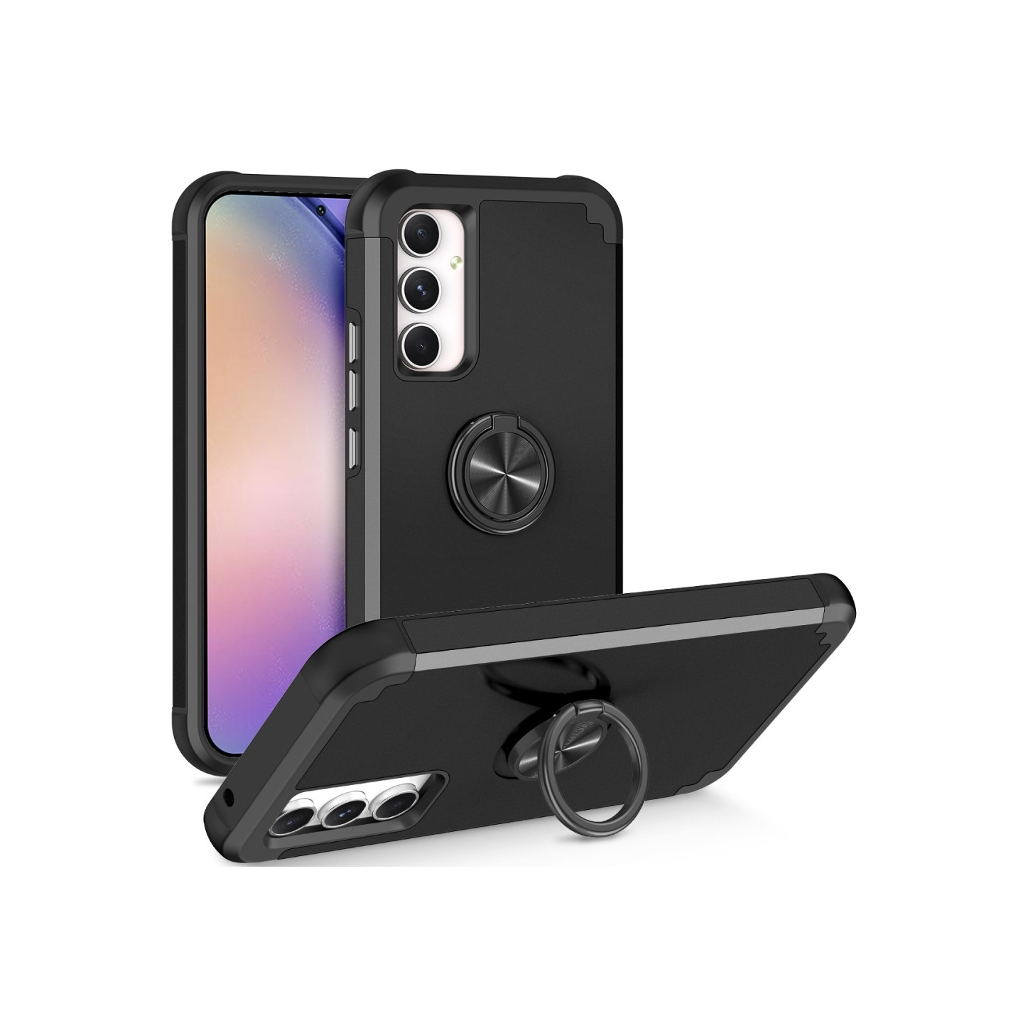 Samsung Galaxy A15 Finger Ring Kickstand Hybrid Case