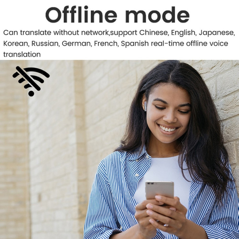 Bluetooth Translator Oversætter 144 sprogs hovedtelefoner i realtid