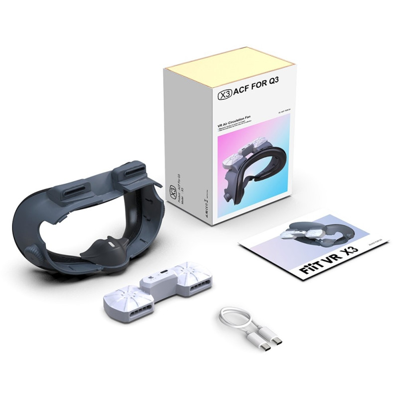 Meta Quest 3 FIIT VR X3 Air Circulation Fan Ansigtspud epude
