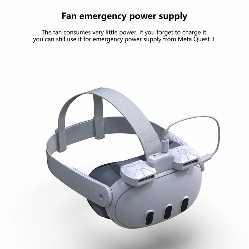 Meta Quest 3 FIIT VR X3 Air Circulation Fan Face Pehmuste