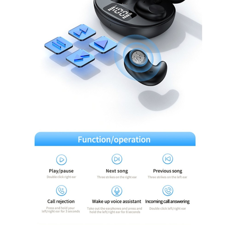 Korvassa nukkumaan Sleep Headphones Bluetooth - kuulokkeet - musta