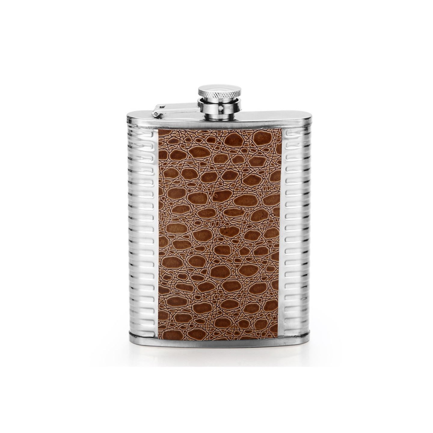 Plunta Bottle Stainless Steel Whiskey Wine Alcohol - Textured