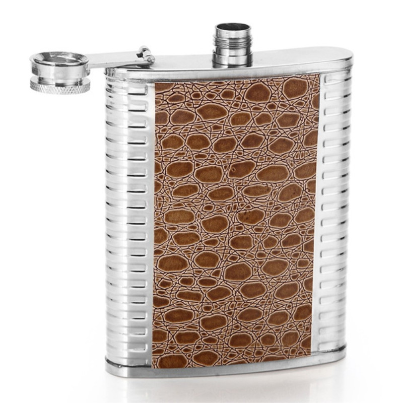 Plunta Bottle Stainless Steel Whiskey Wine Alcohol - Textured