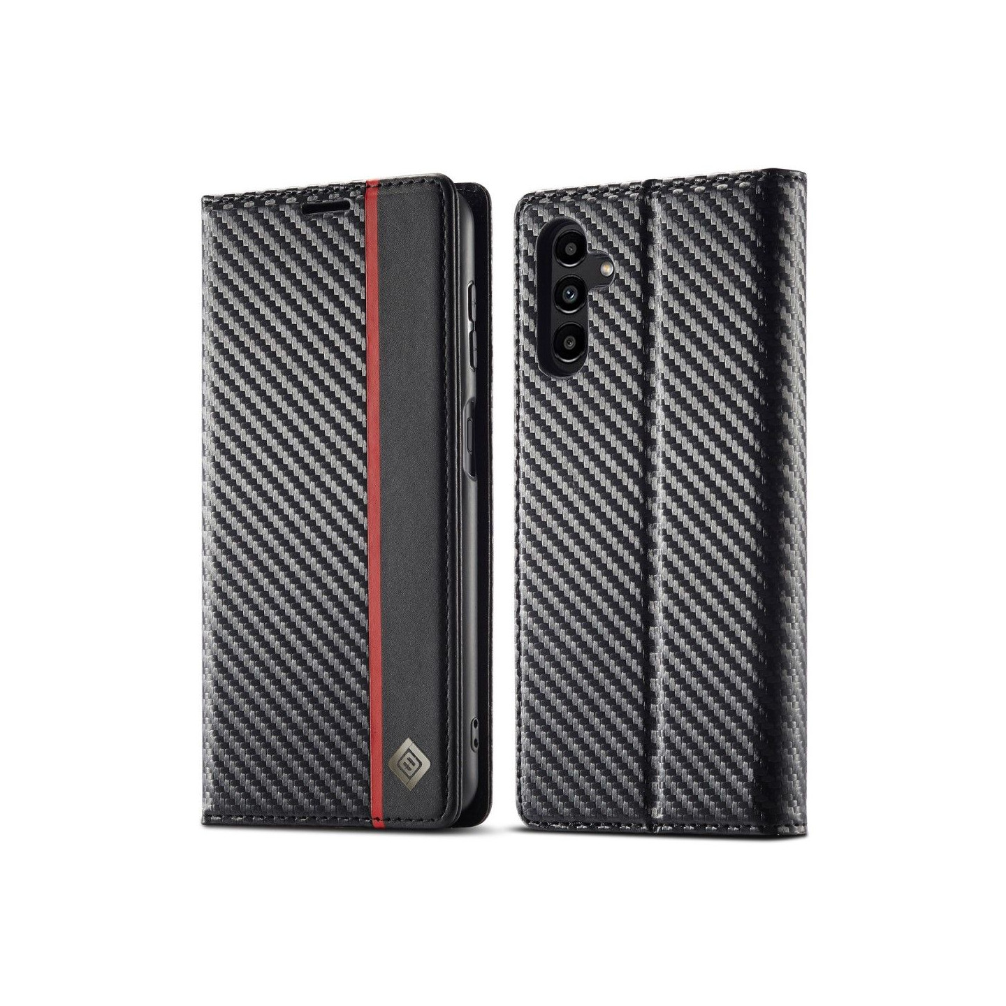 LC.IMEEKE Wallet Case for Samsung Galaxy A15 - Black