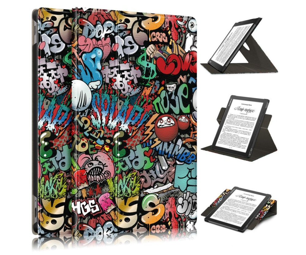 Fodral läsplatta Till PocketBook InkPad Lite PB970 - Graffiti
