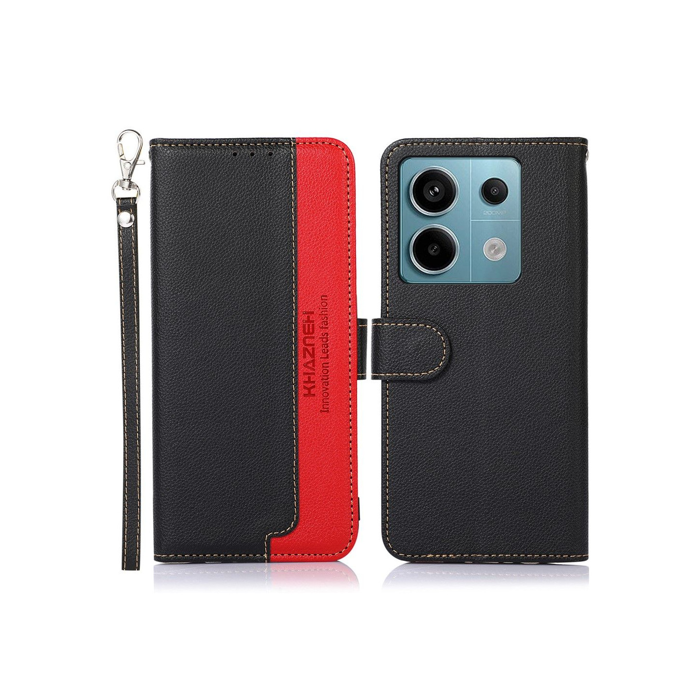 Xiaomi Redmi Note 13 Pro 5G Case Shell KHAZNEH Musta punainen
