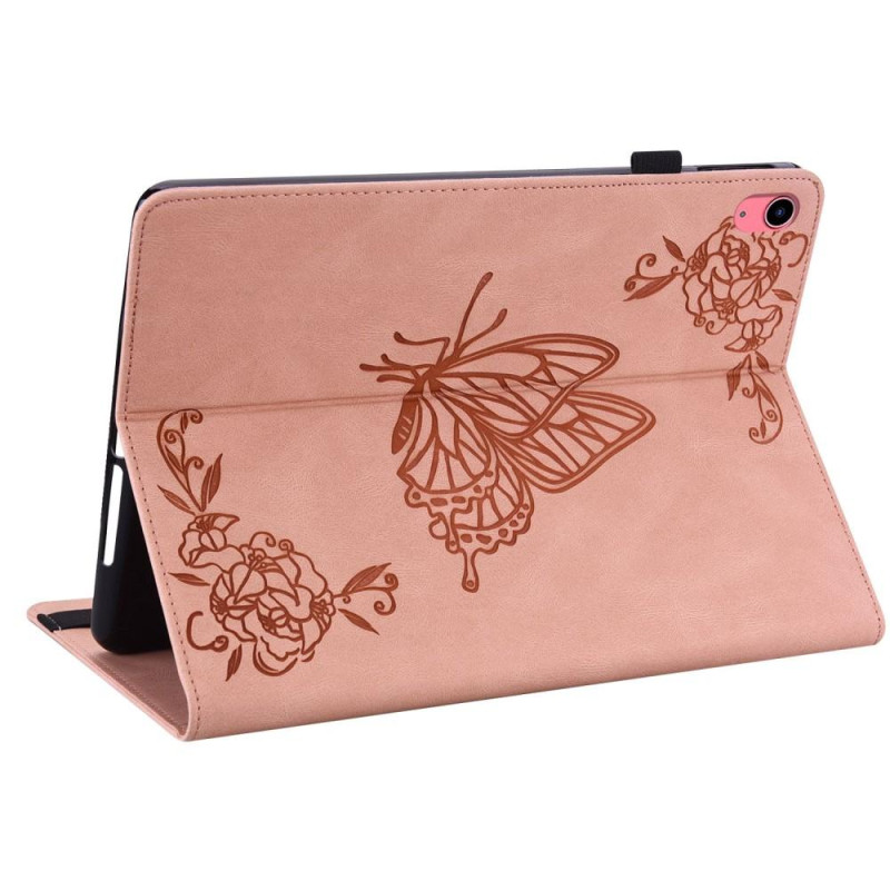 For iPad 10.9 (2022) Tablet Case Cover Buterfly Imprinting - Pink