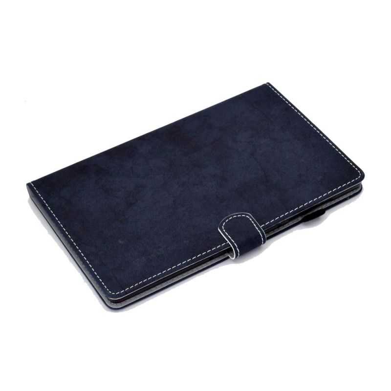 For iPad 10.9 (2022) Tablet Case Cover Cloth Texture - Dark Blue