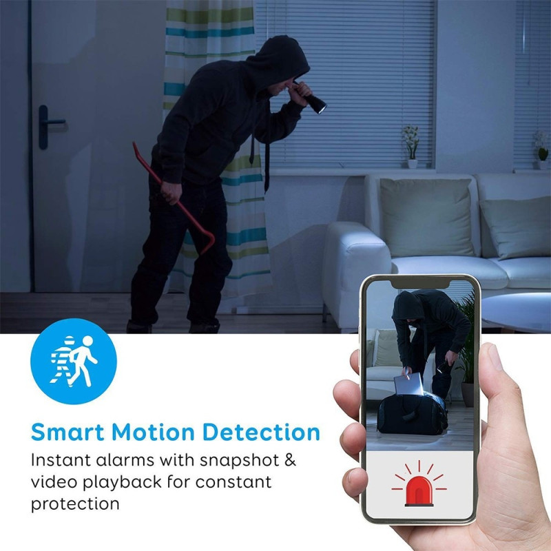 Spy Camera Clock Camera WiFi Mini Camera IR Night Vision Alarm Motion Detection