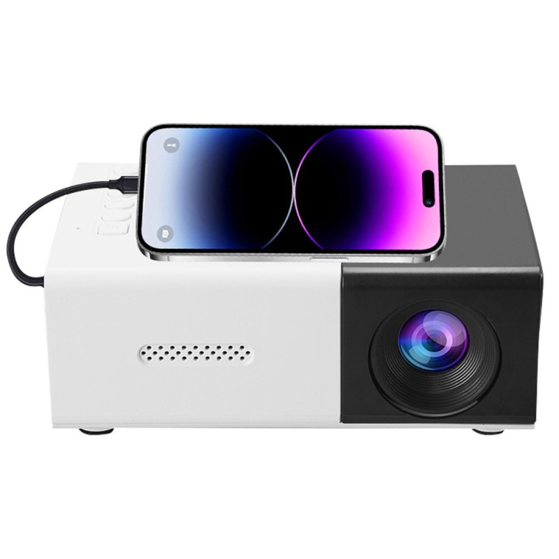 Projector Home Theater HD Portable LED Projector Screen Mirroring Supports 1080P