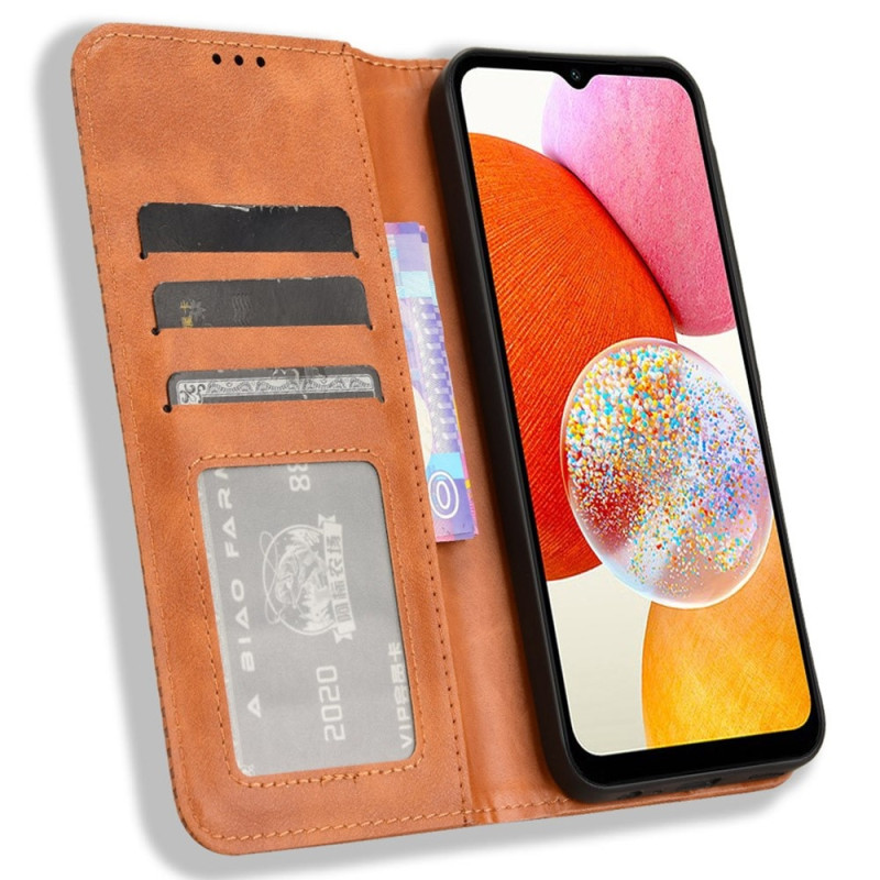 Wallet Stand Flip - telefonetui til Samsung Galaxy A15 5G - Brun