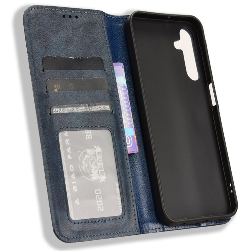 Wallet Stand Flip - telefonetui til Samsung Galaxy A15 5G - Blå