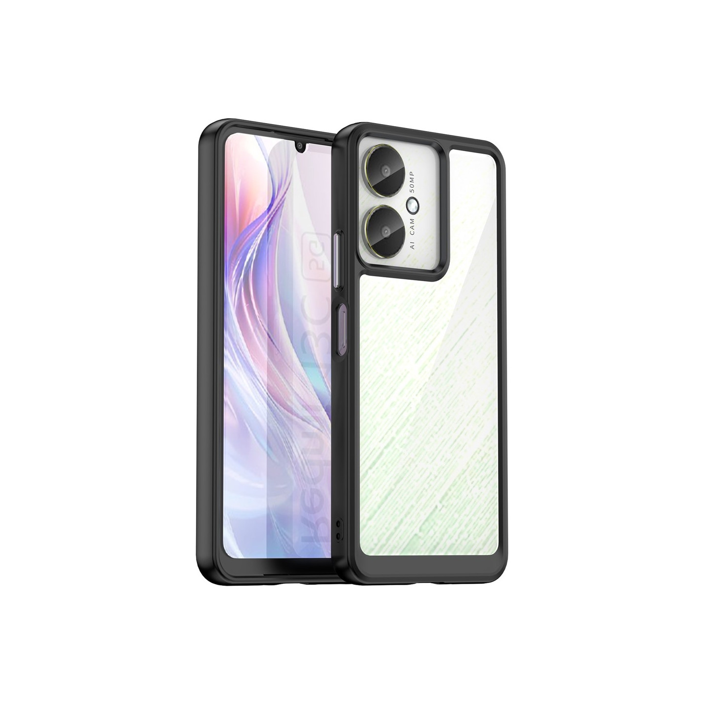 Til Xiaomi Redmi 13C Deksel Bakside Hybrid TPU+Akryl