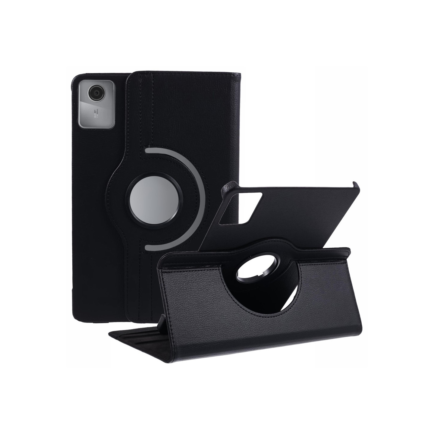 360 graders roterende etui til Lenovo Tab M11 - Sort
