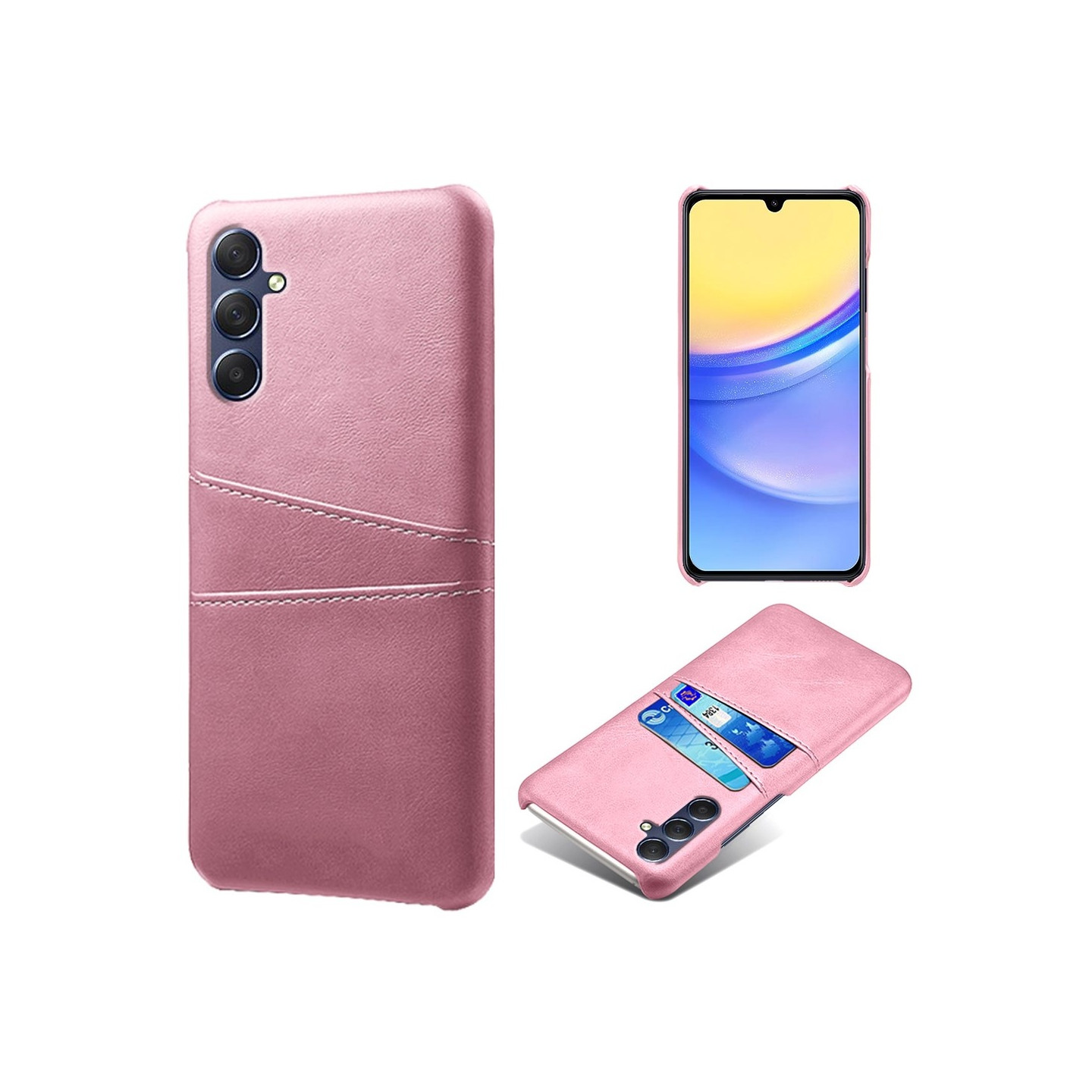 Samsung Galaxy A15 KSQ Pu - nahkapäällysteinen kuori kova kotelo