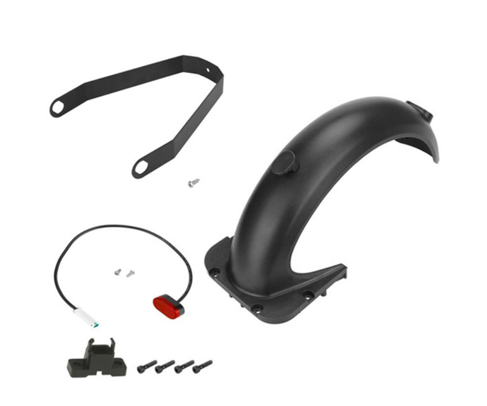 För Ninebot Max G30 bakskärm + fenderfäste + bakljus delarsats