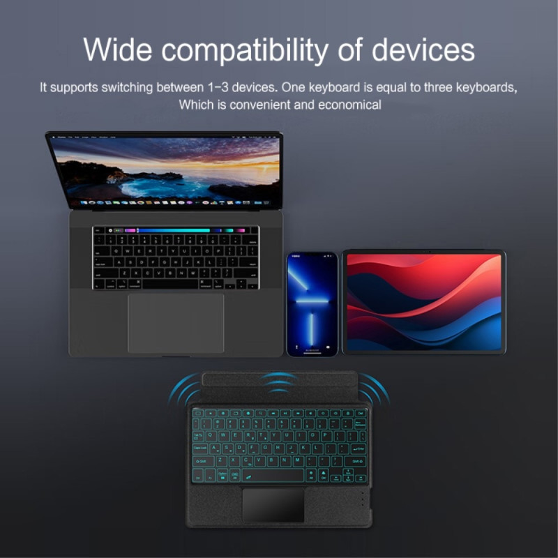 For Lenovo Tab M11 Tablet Case Cover+Detachable Bluetooth Keyboard