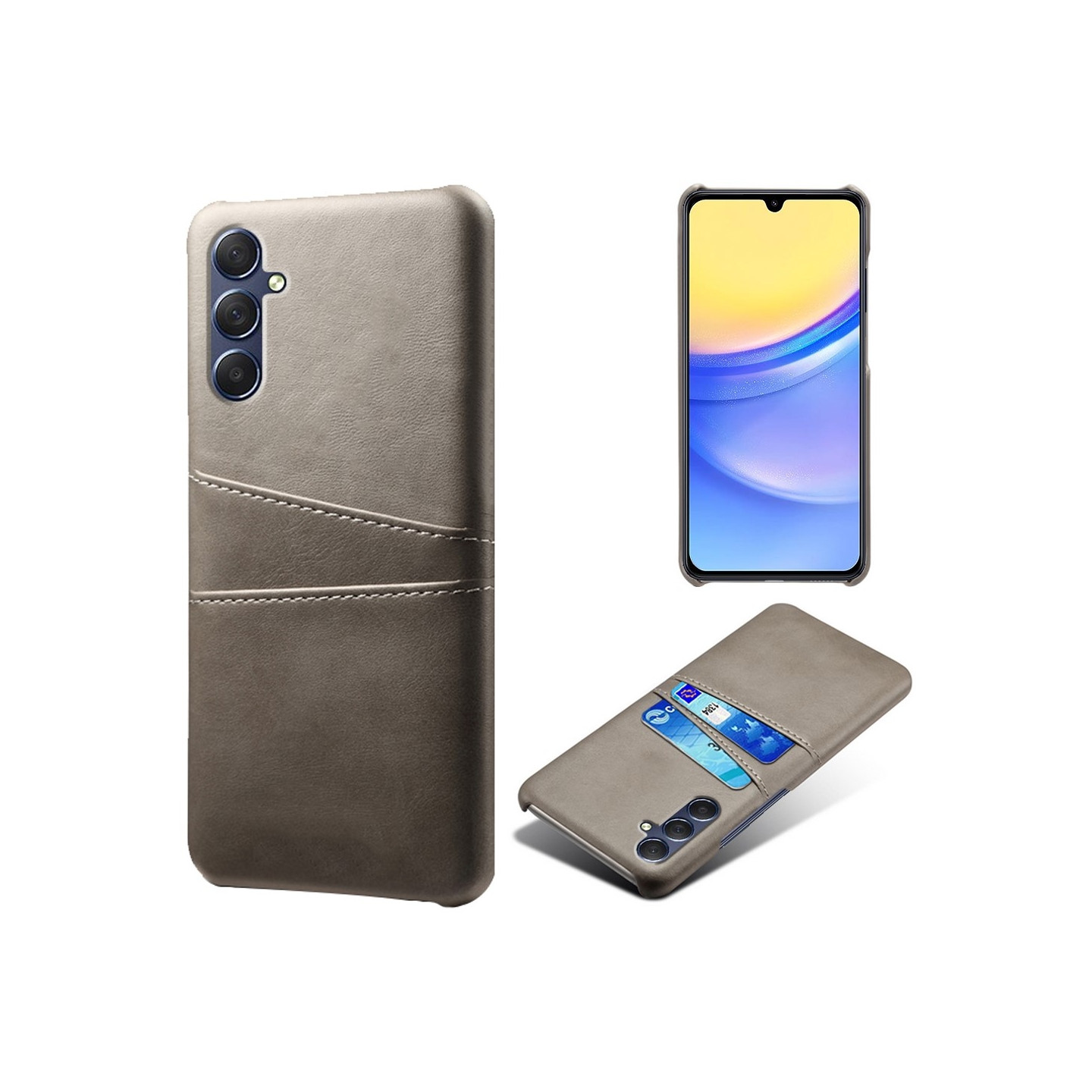 Samsung Galaxy A15 KSQ Pu - nahkapäällysteinen kuori kova kotelo