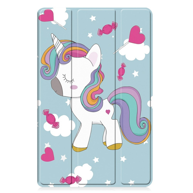 Tri - fold Stand Case for Samsung Galaxy Tab A9+ 11" - Unicorn