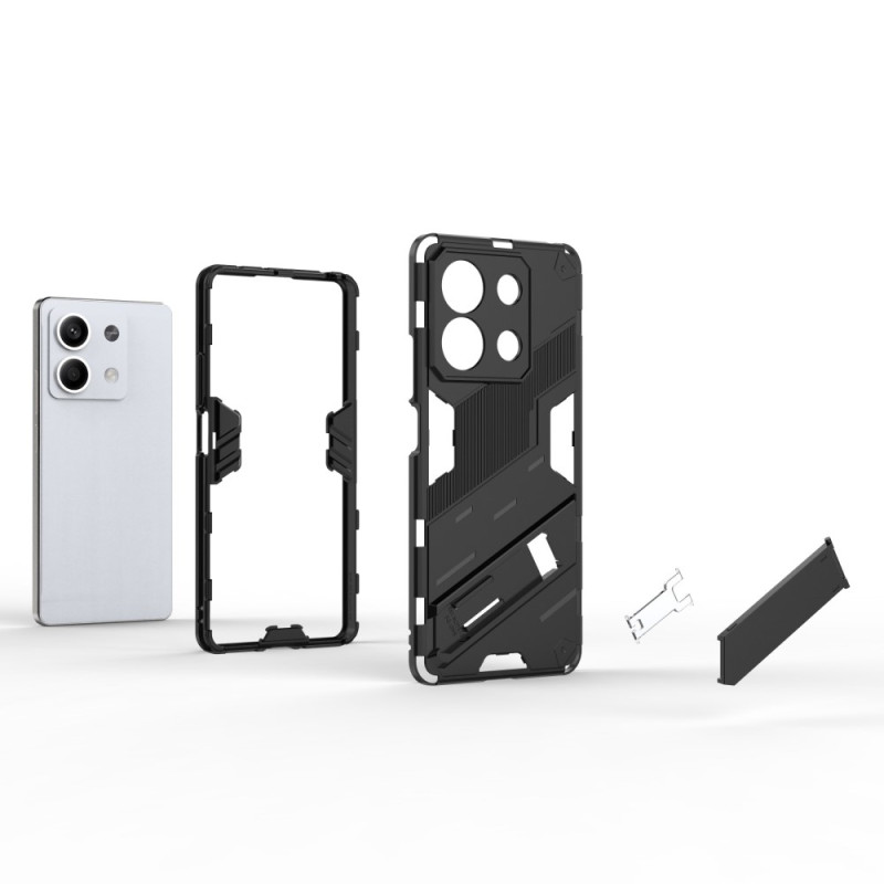 Xiaomi Redmi Note 13 Cover Case - kuoren takaosa jalustalla
