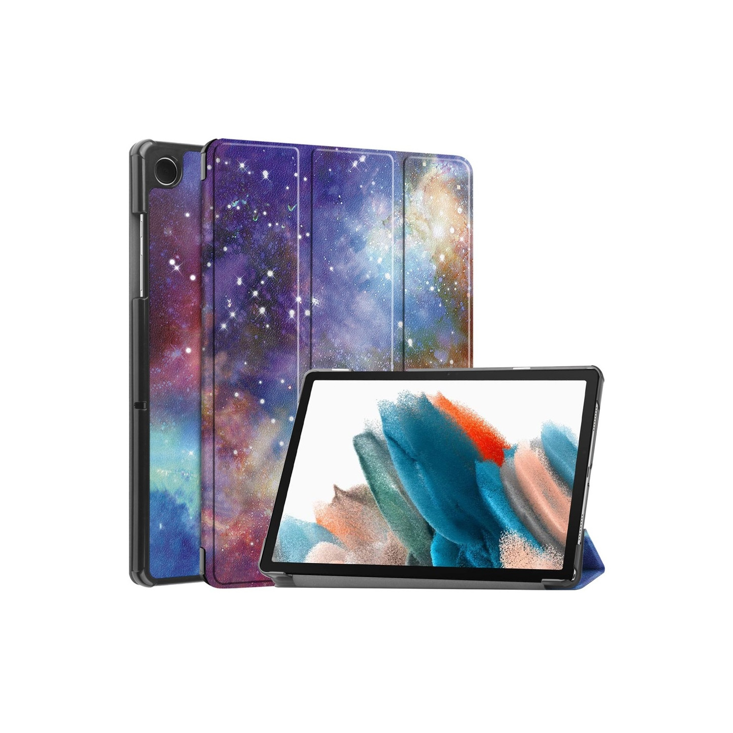Kolminkertainen telinekotelo Samsung Galaxy Tab A9 8.7" - Space