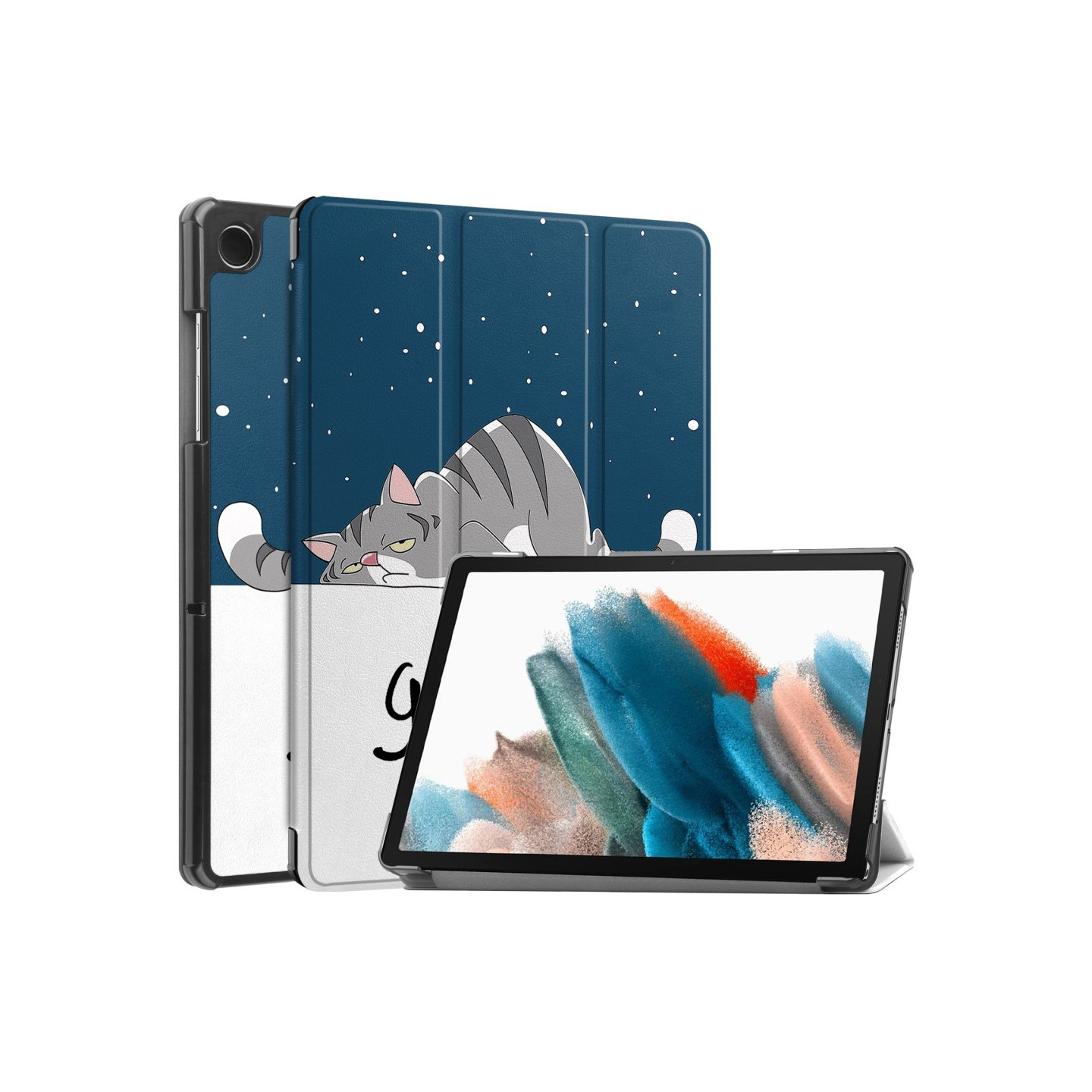 Slim Fit Dekseldeksel Til Samsung Galaxy Tab A9+ 11" - Katt