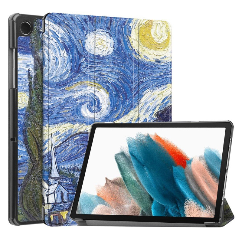 Tri - fold Stand Case for Samsung Galaxy Tab A9 8.7" - Painting
