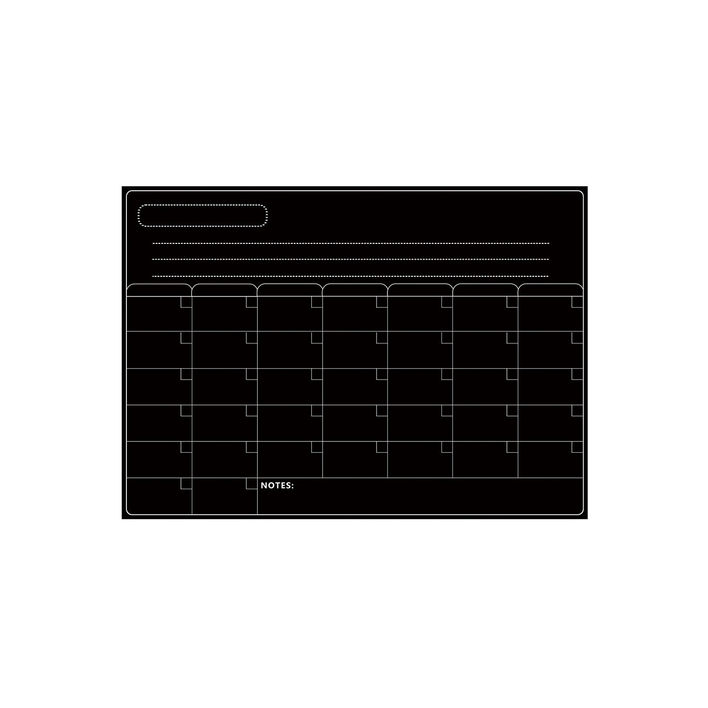 Magnetic calendar weekly month schedule Planner list