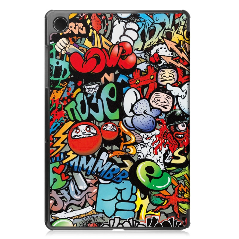 Trifoldet stativetui til Samsung Galaxy Tab A9+ 11" - Grafitti