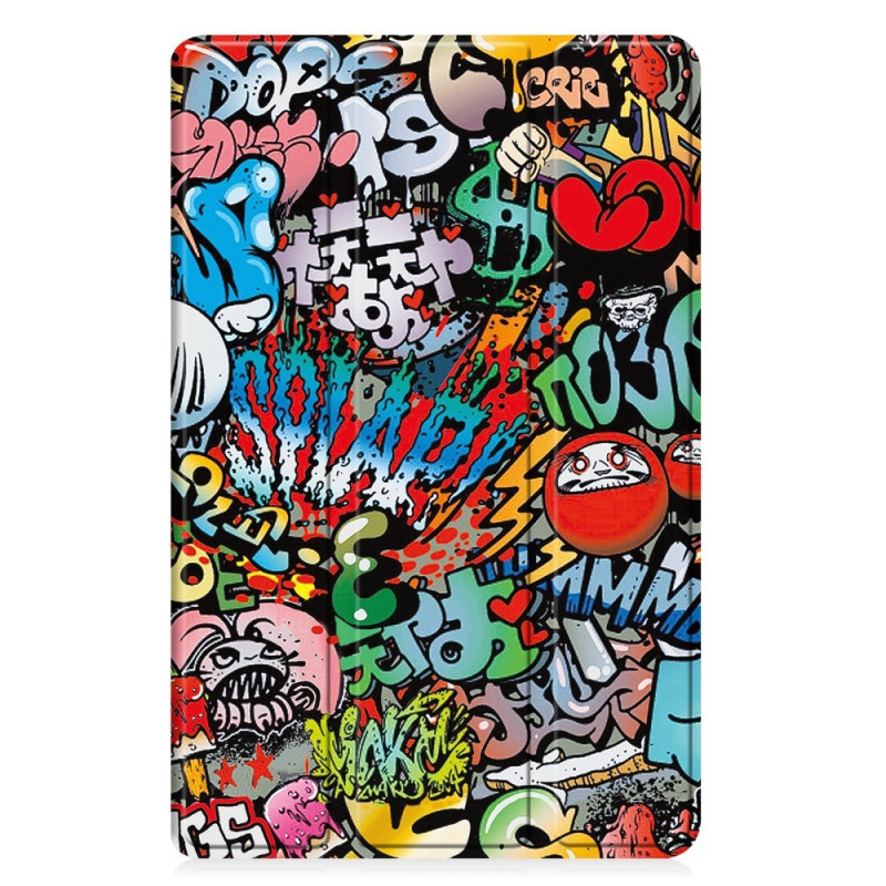 Tri - fold Stand Case for Samsung Galaxy Tab A9+ 11" - Grafitti