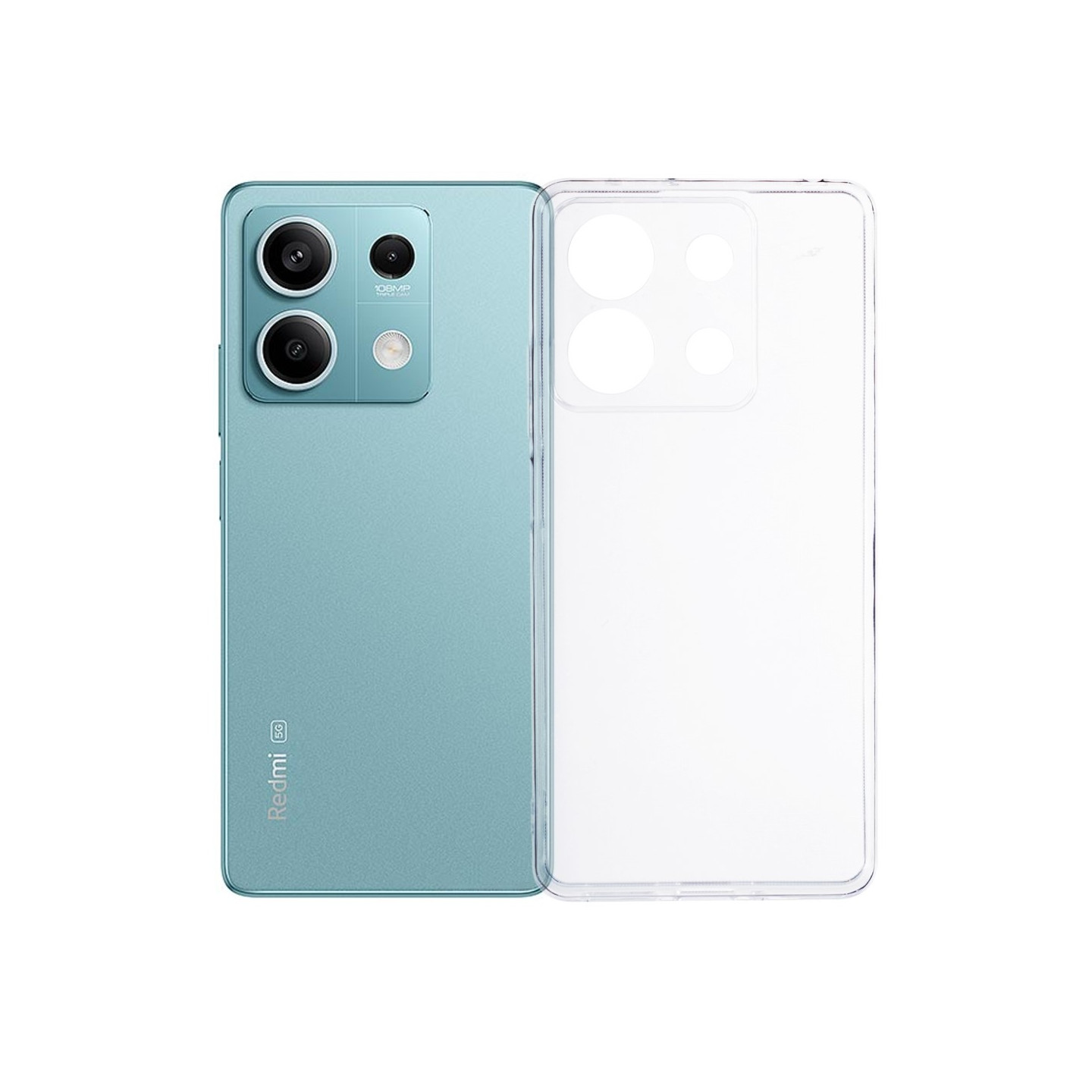 Til Xiaomi Redmi Note 13 Case TPU Cover Bagside