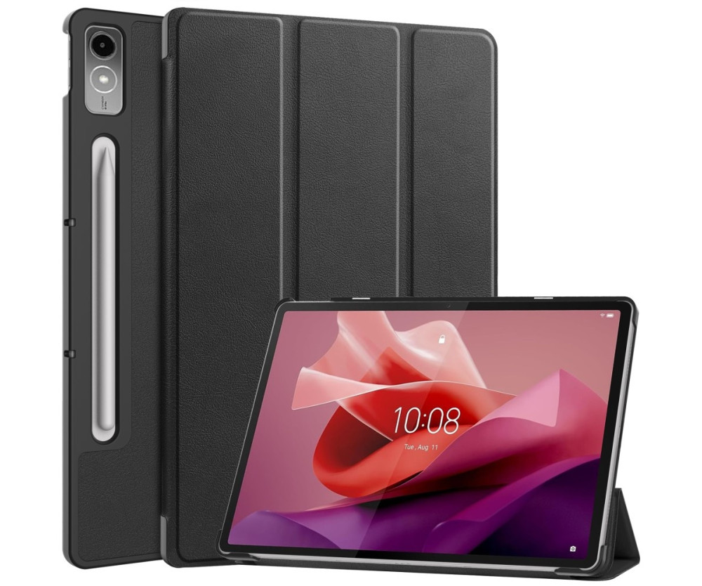 Tri-fold Fodral till Lenovo Tab P12 - Svart
