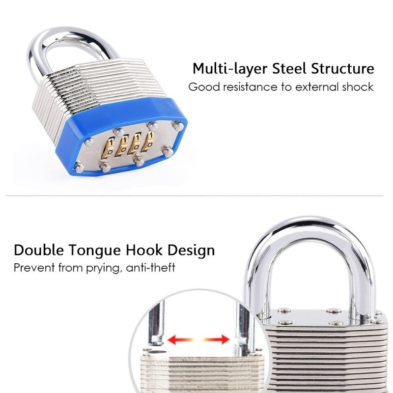 Combination Padlock Anti - theft Security Padlock Storage Cabinet