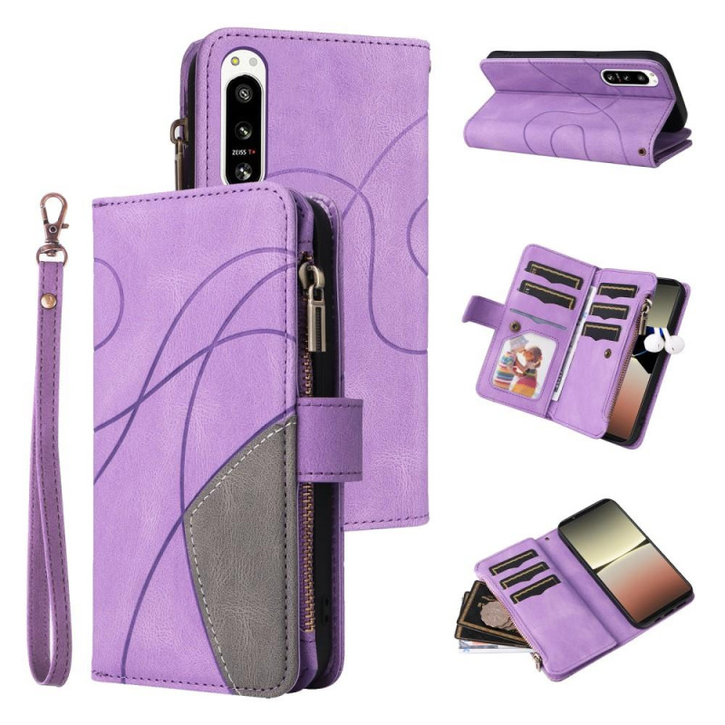 KT Multi - function Series - 5 For Sony Xperia 5 IV Phone Case - Purple