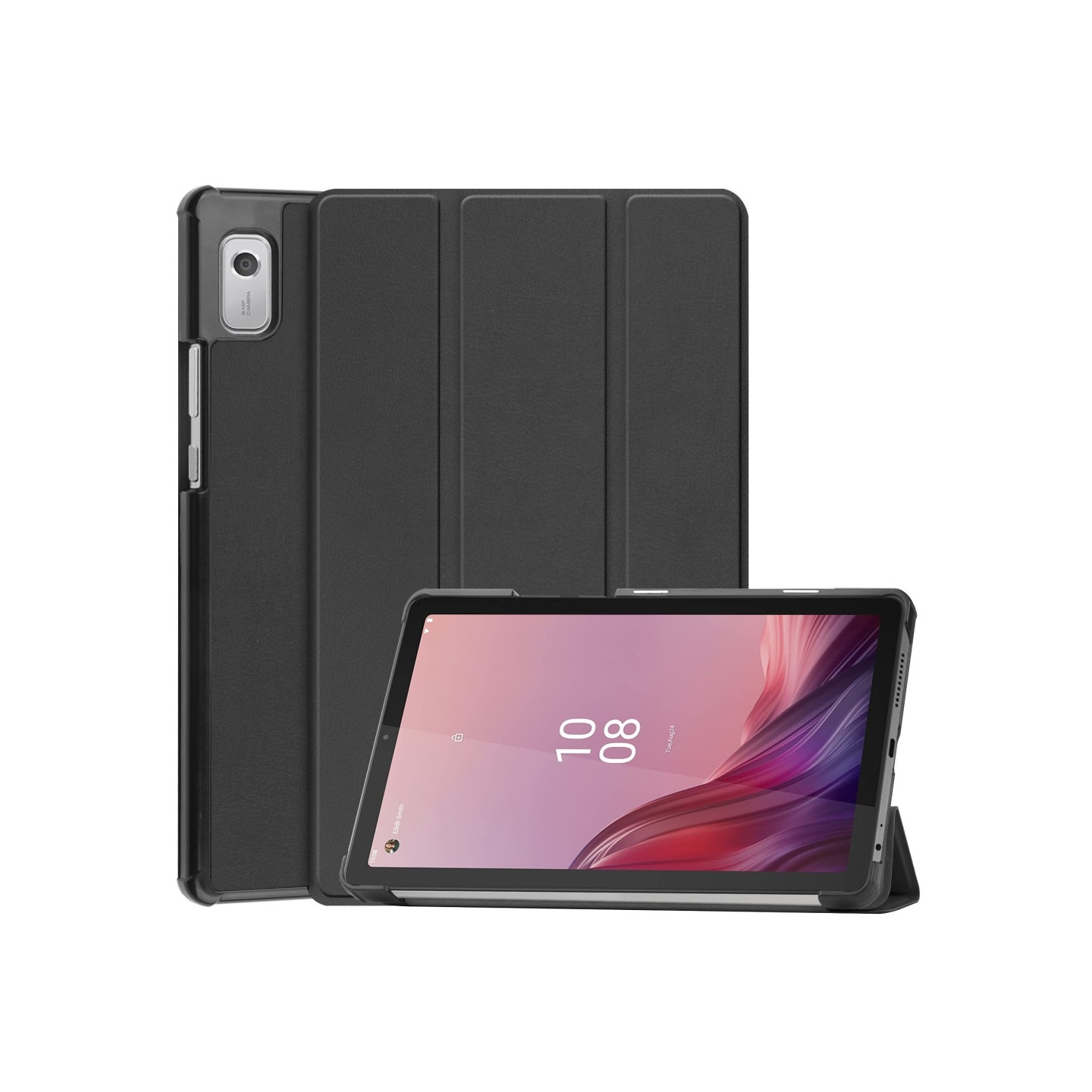 Lenovo Tab M9 kolminkertainen jalustan kansi - musta