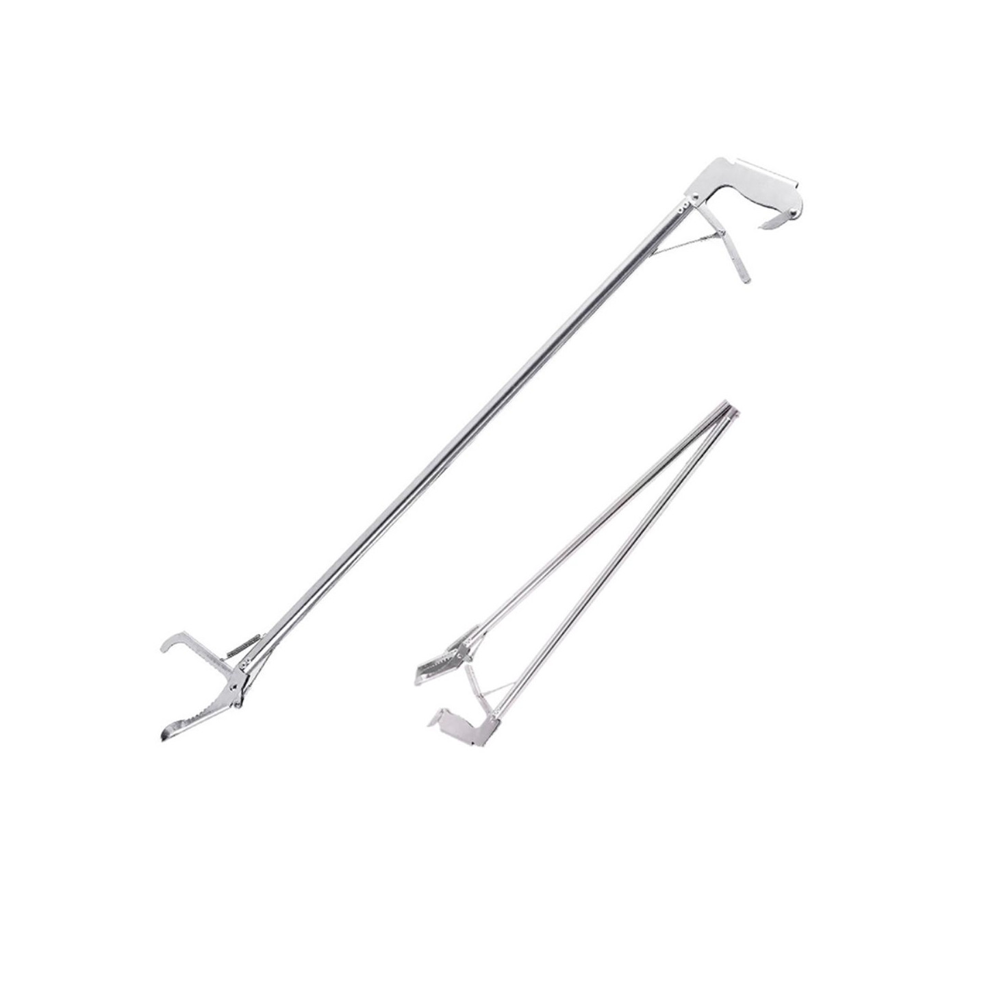 Stainless steel snake tongs reptile catcher with lock - 1.5 m