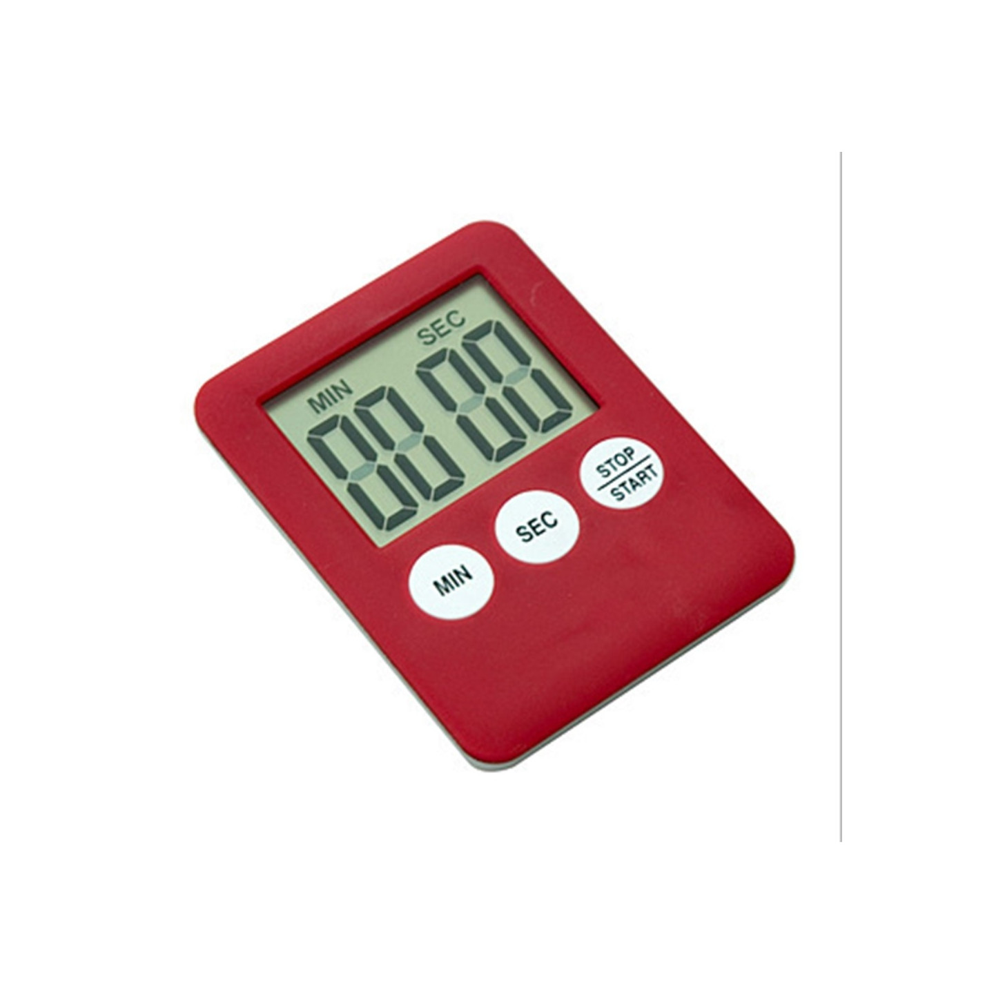 Tynd Køkken Timer Timer Storskærm Digital Magnetisk Nedtælling - Lyserød