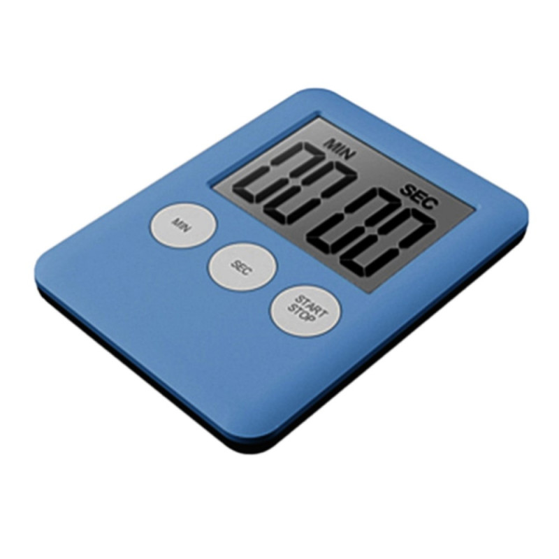 Thin Kitchen Timer Timer Large Screen Digital Magnetic Countdown - Dark Blue