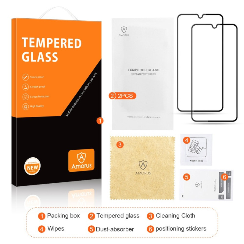 AMORUS For Samsung Galaxy A25 Screen Protector Glass