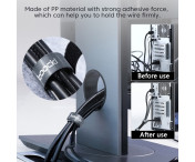 5m Organisera Klippbar Kabelhantering Kardborr Återanvändbar