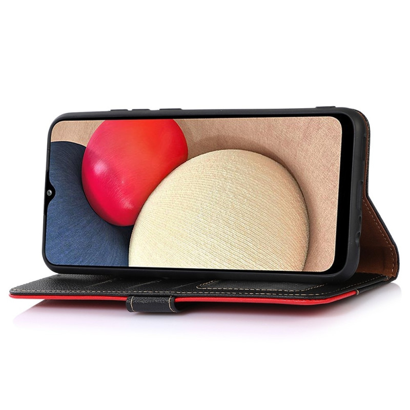 KHAZNEH Wallet case for Xiaomi Redmi 13C - Black - Red