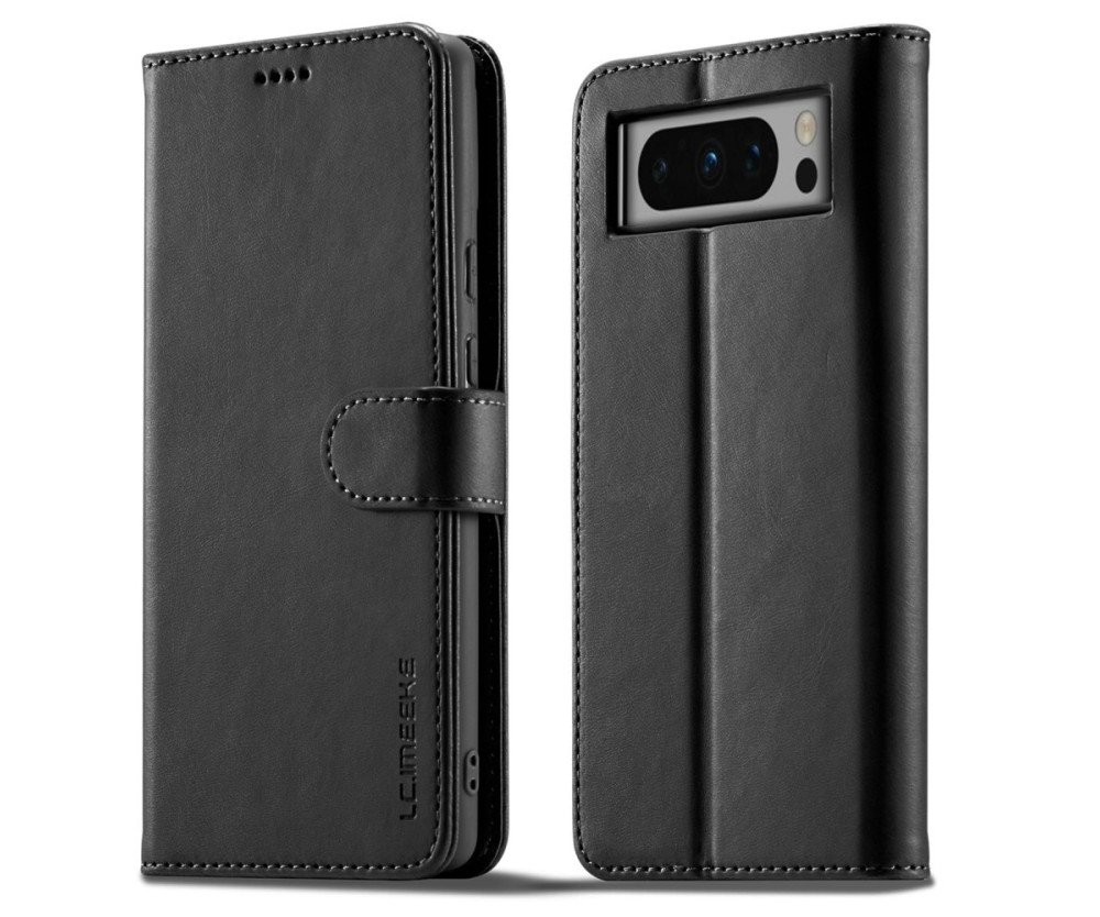 LC.IMEEKE Wallet Case till Pixel 8 Pro - Svart