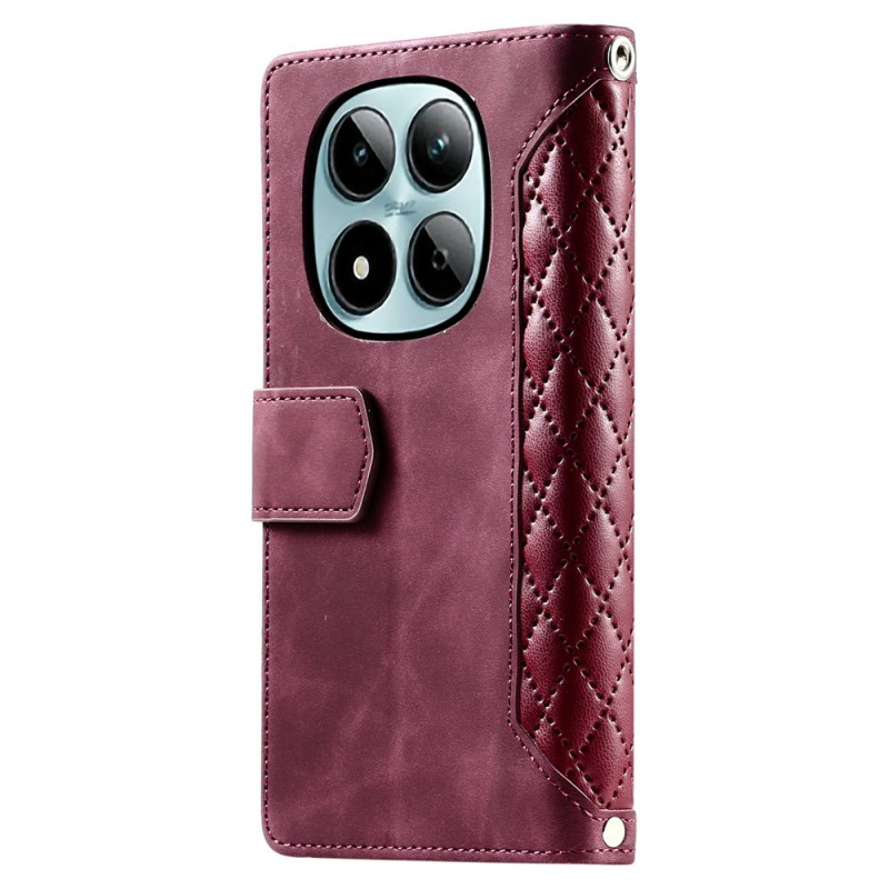 Til Xiaomi Redmi Note 15 Pro 5G Zipper Wallet Case Rhombus Telefoncover