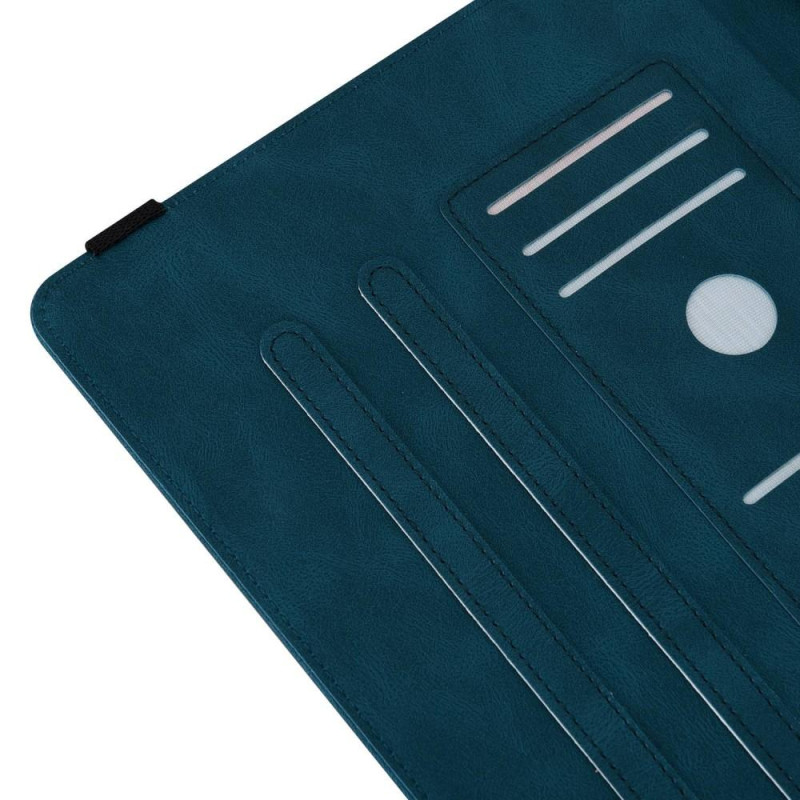 Til iPad 10.9 (2022) Tabletetui Cover Buterfly Imprinting - Blå