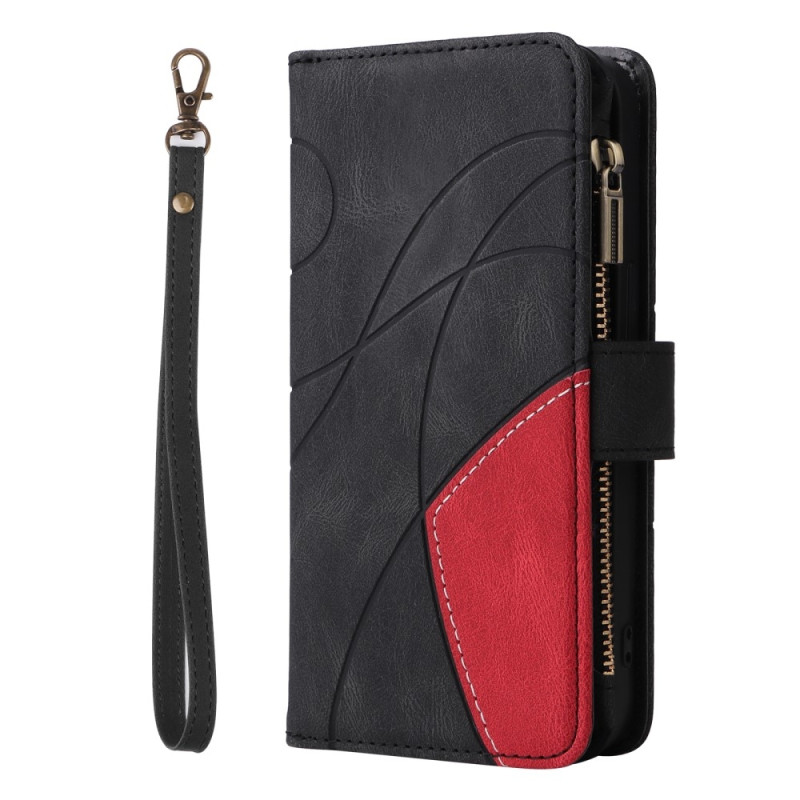 KT Wallet Case til Xiaomi Redmi 13C - Sort - Rød
